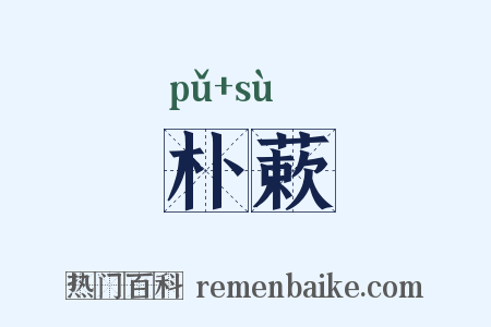 朴蔌是什么意思的图片